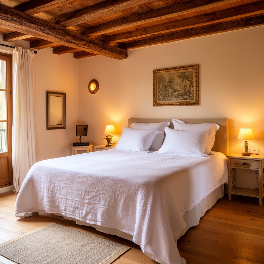 Chambre préparée pour la location courte durée par Majestral