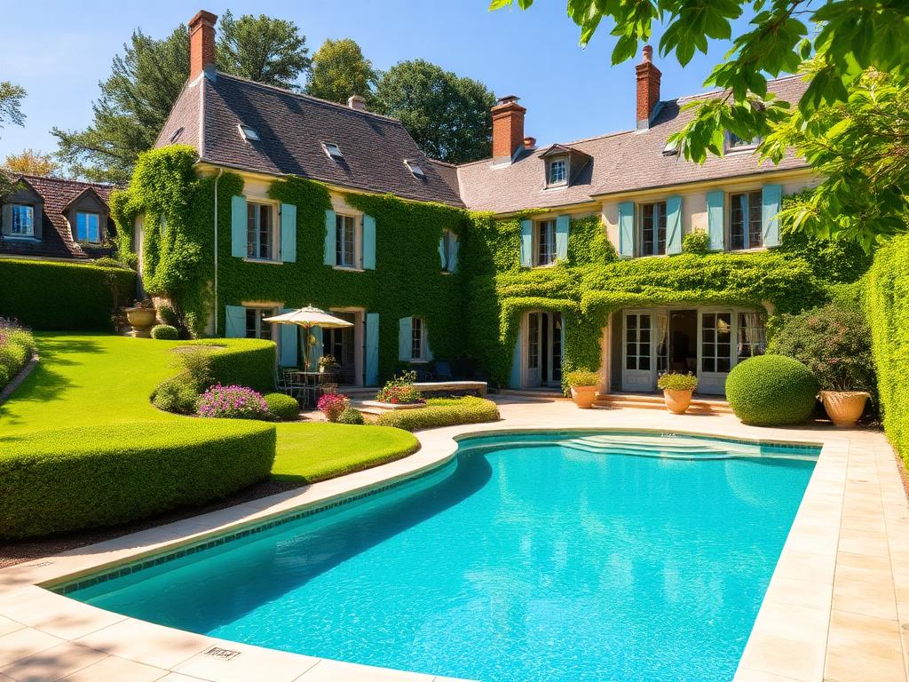 Entretien du jardin et de la piscine d'un meublé de tourisme